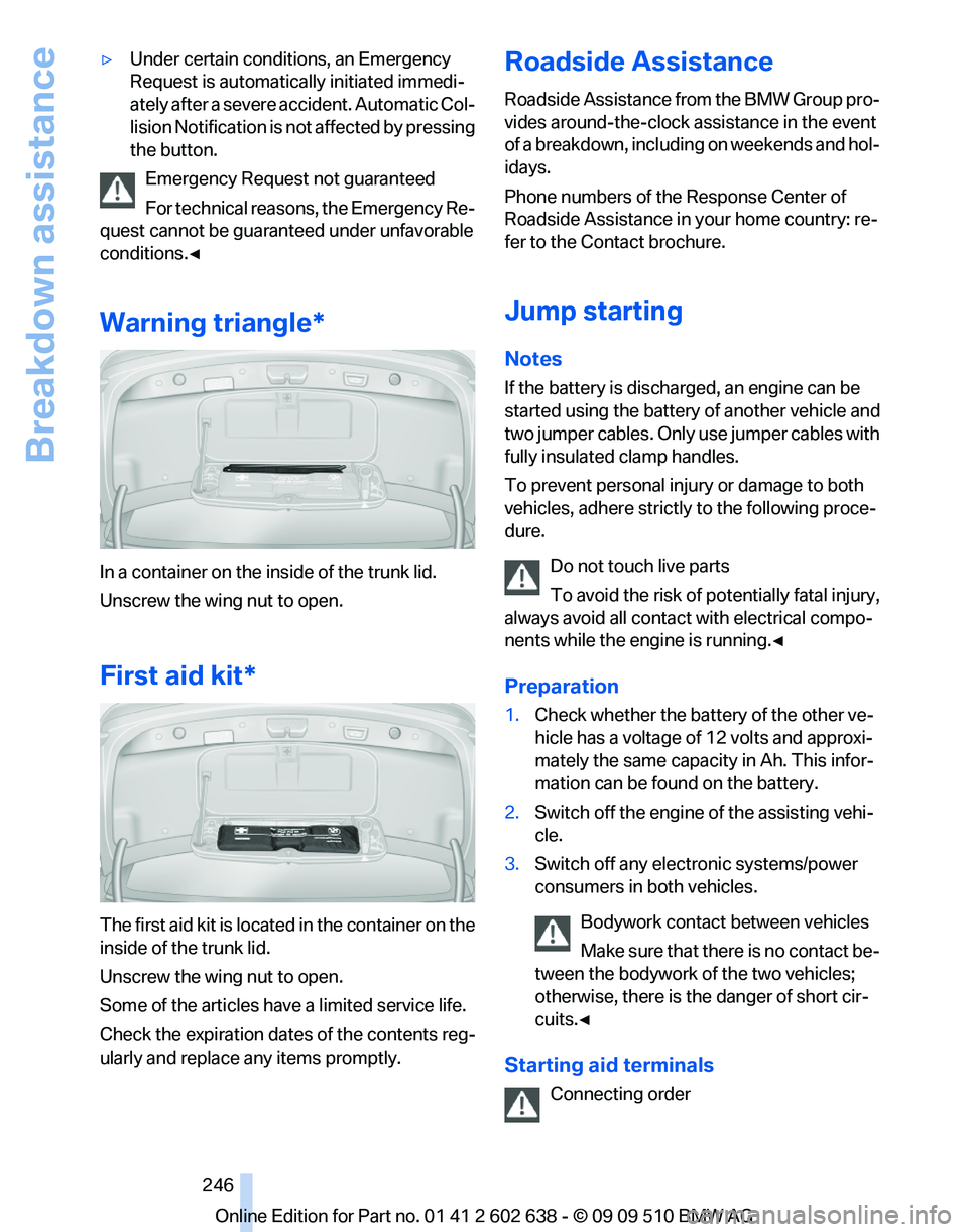 BMW 7 SERIES 2010  Owners Manual 