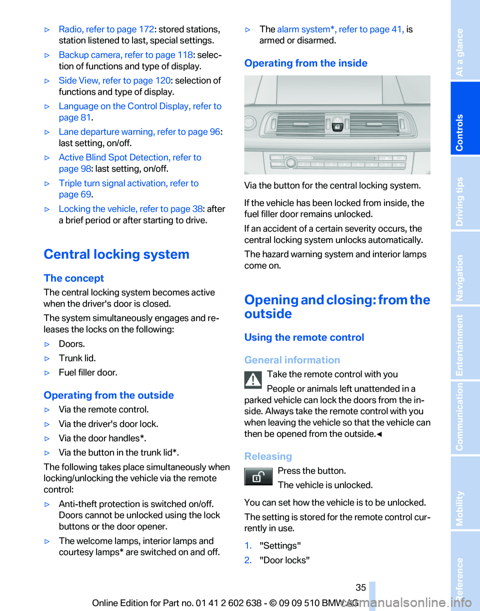 BMW 7 SERIES 2010  Owners Manual 