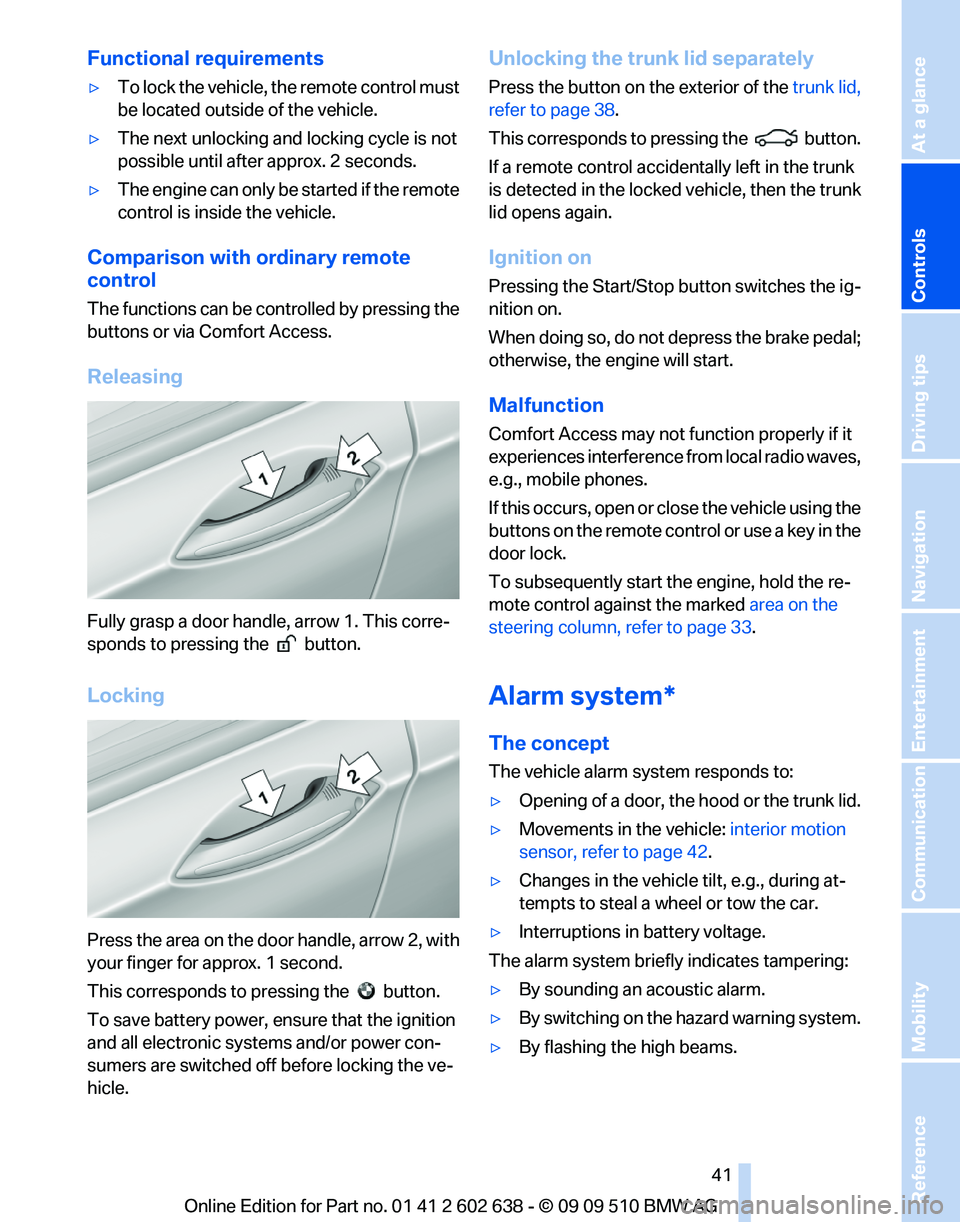 BMW 7 SERIES 2010  Owners Manual 