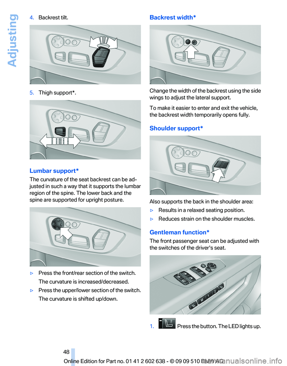 BMW 7 SERIES 2010  Owners Manual 
