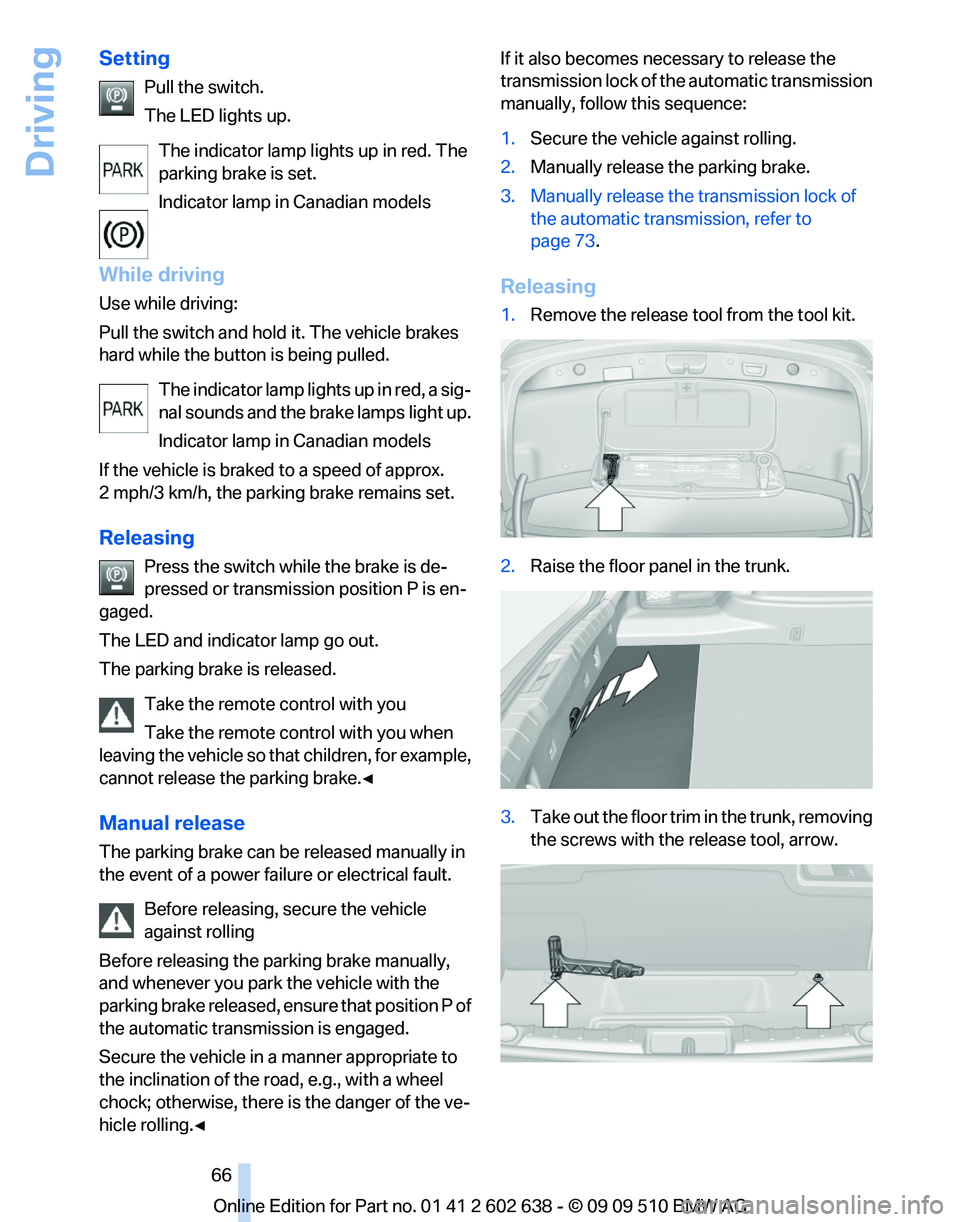 BMW 7 SERIES 2010  Owners Manual 