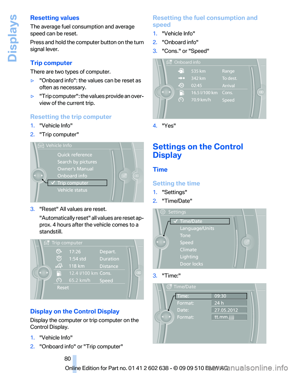 BMW 7 SERIES 2010  Owners Manual 