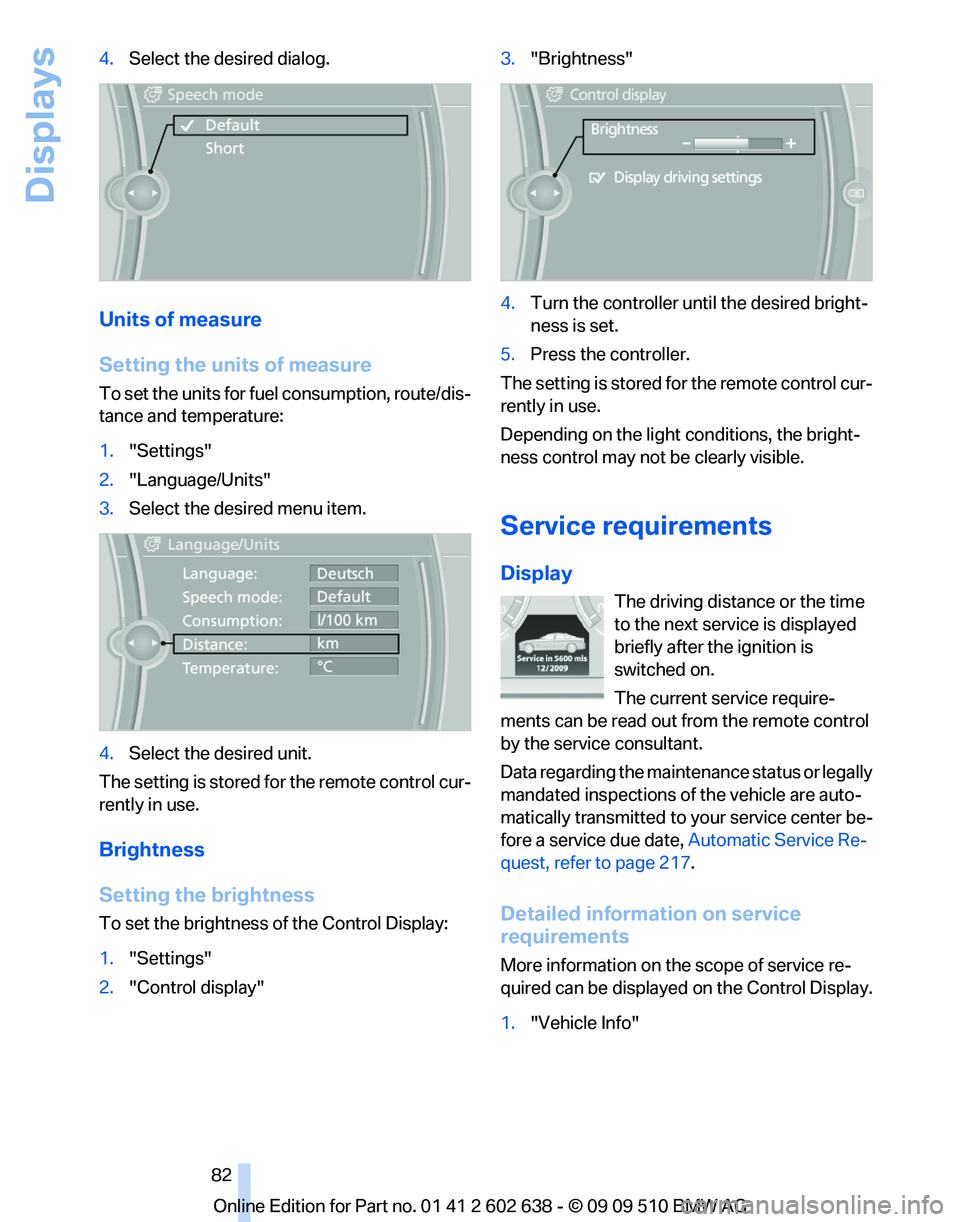 BMW 7 SERIES 2010  Owners Manual 