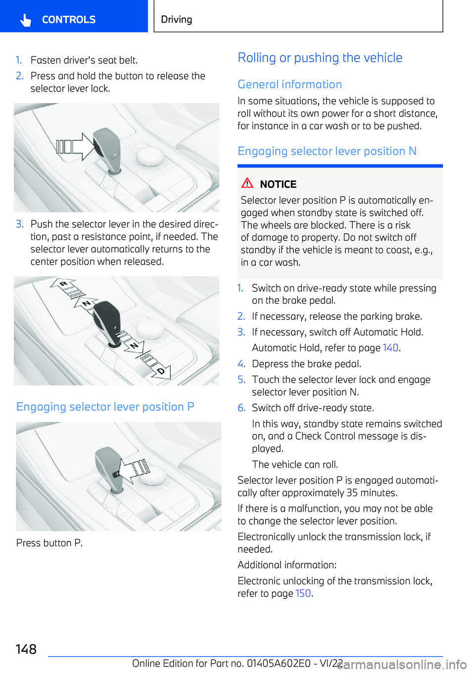BMW X3 2023  Owners Manual 1.Fasten driver