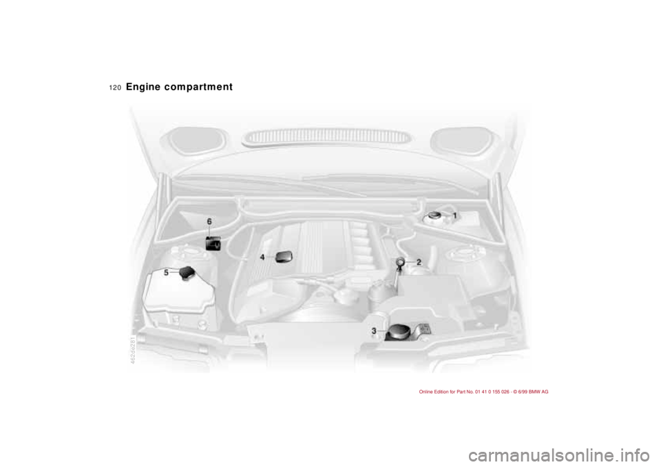 BMW 323Ci 2000  Owners Manual 120n
Engine compartment 
462de281 