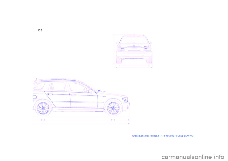 BMW 325I 2003  Owners Manual 150handbook.book  Page 150  Saturday, July 27, 2002  1:36 PM 