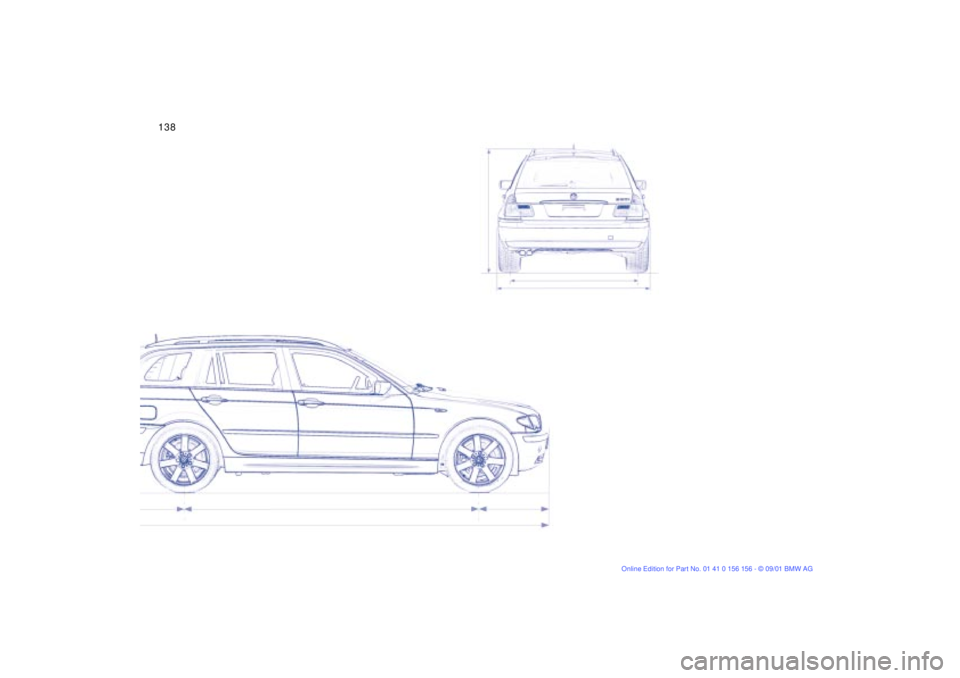BMW 325I 2002  Owners Manual 138n 