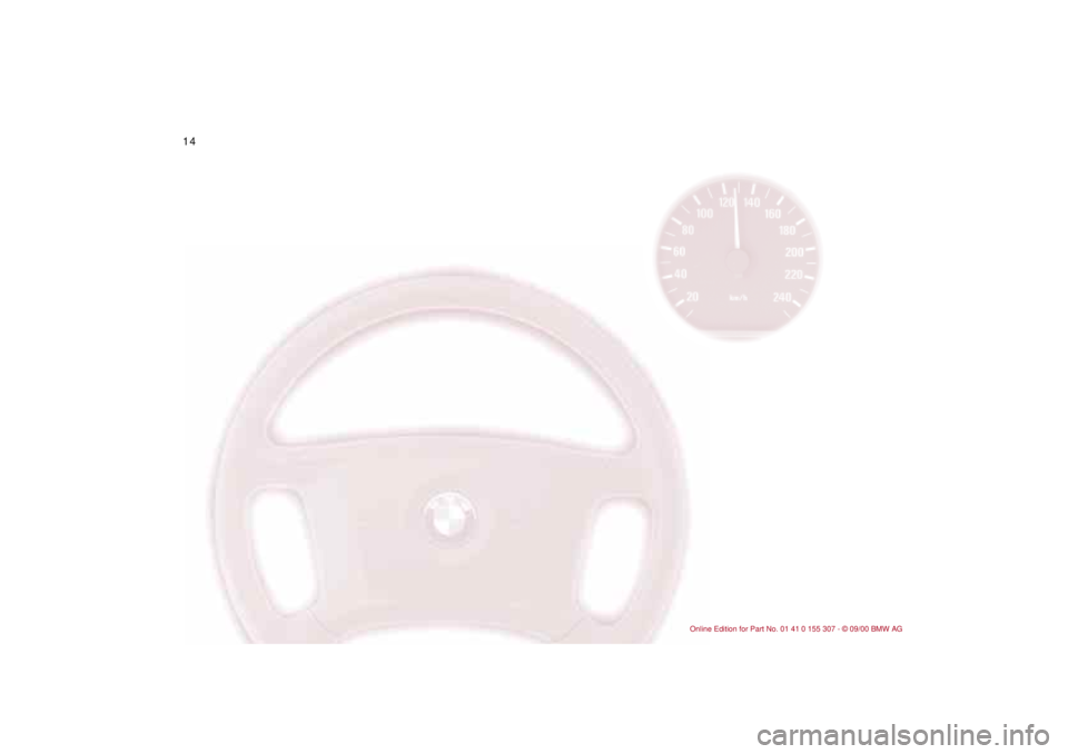 BMW 325I 2001  Owners Manual  
14n 