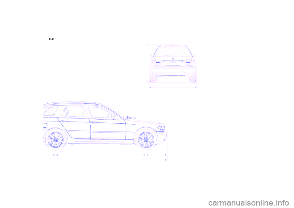BMW 325XI SPORTS WAGON 2005  Owners Manual 158 