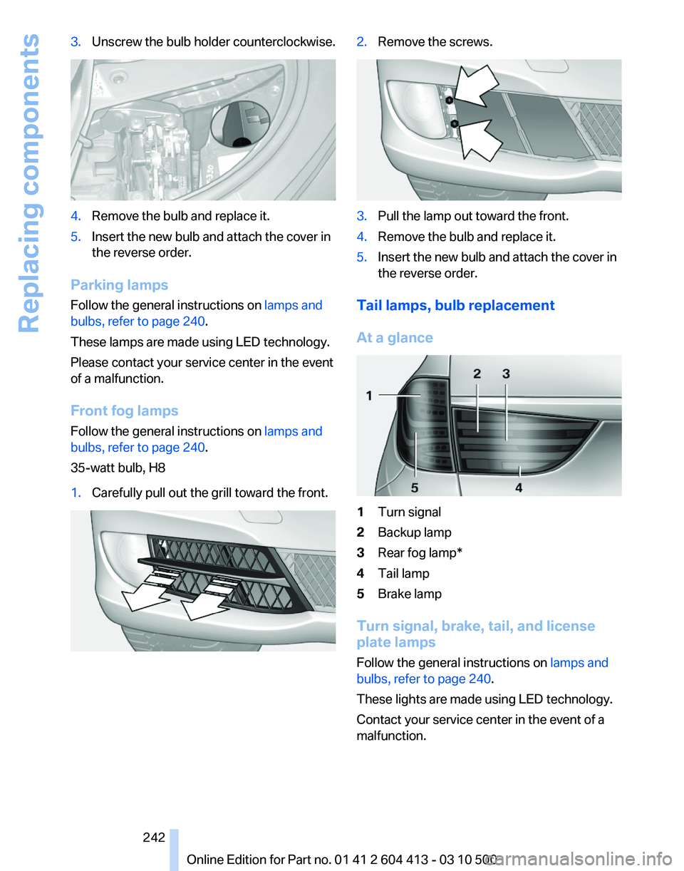 BMW 535I GRAN TURISMO 2010  Owners Manual 