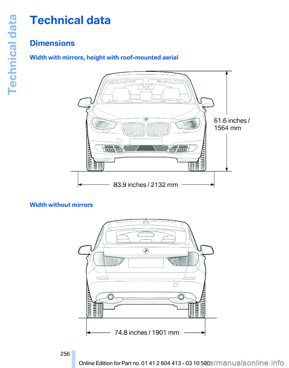 BMW 535I GRAN TURISMO 2010  Owners Manual 