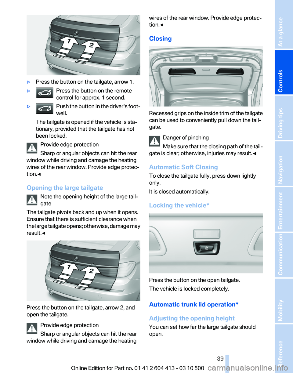 BMW 535I GRAN TURISMO 2010  Owners Manual 