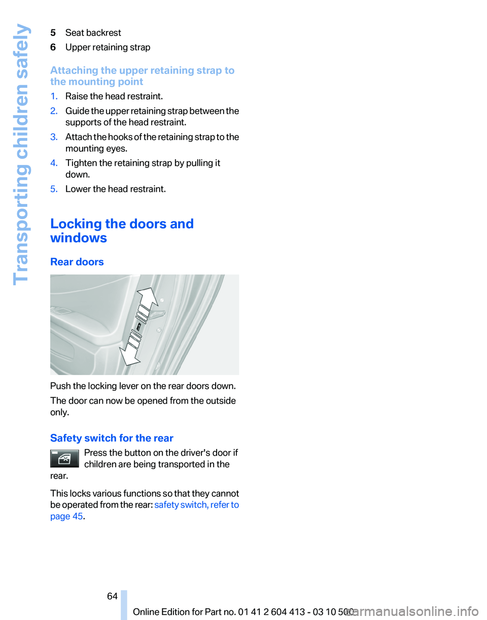 BMW 535I GRAN TURISMO 2010  Owners Manual 