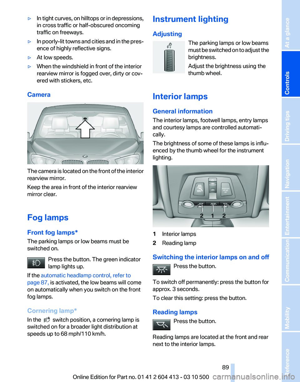BMW 535I GRAN TURISMO 2010  Owners Manual 