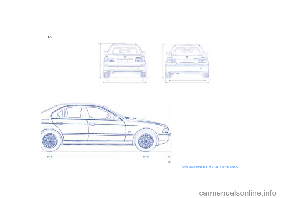 BMW 540I SEDAN 2003  Owners Manual 168n 