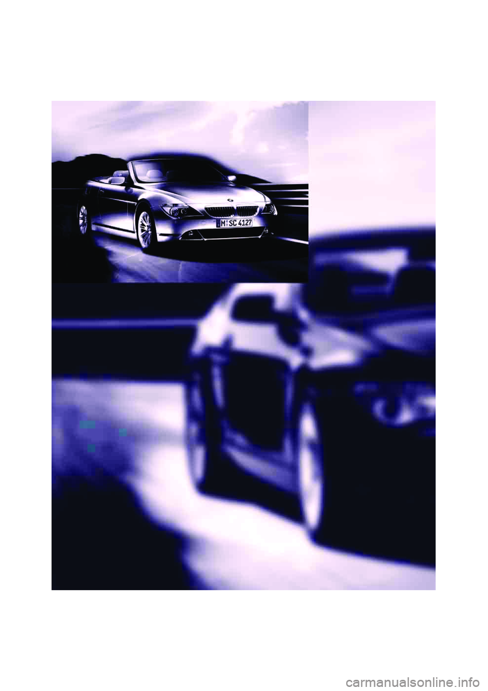 BMW 645CI COUPE&CONVERTIBLE 2004  Owners Manual 
