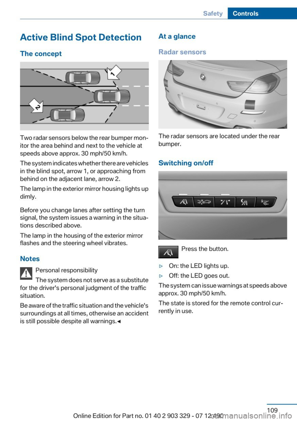BMW 650I COUPE 2013  Owners Manual 
