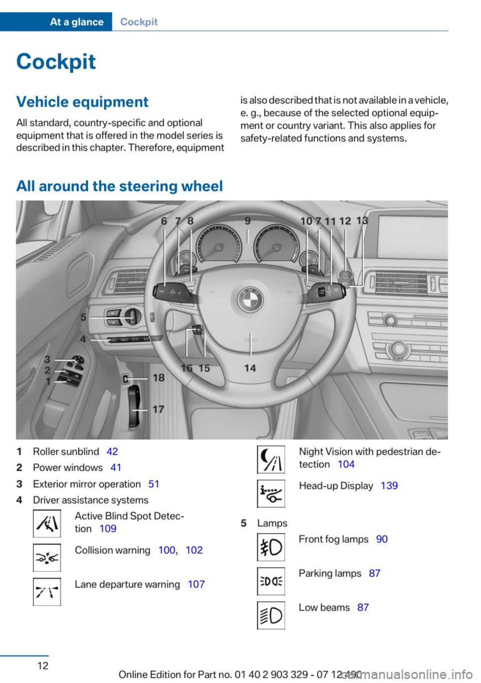 BMW 650I COUPE 2013  Owners Manual 