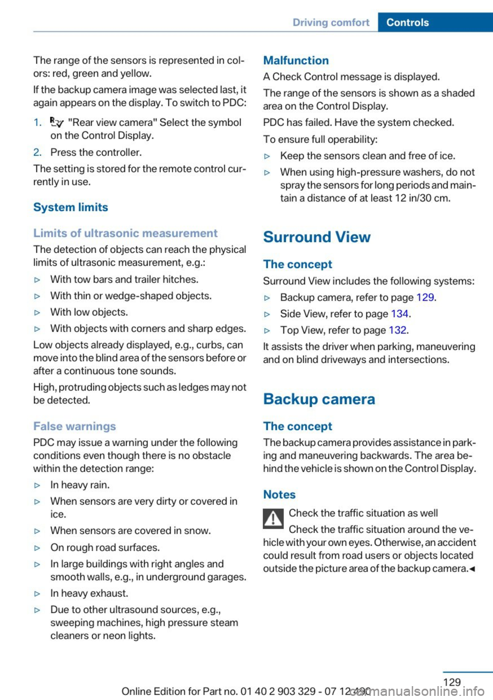 BMW 650I COUPE 2013  Owners Manual 