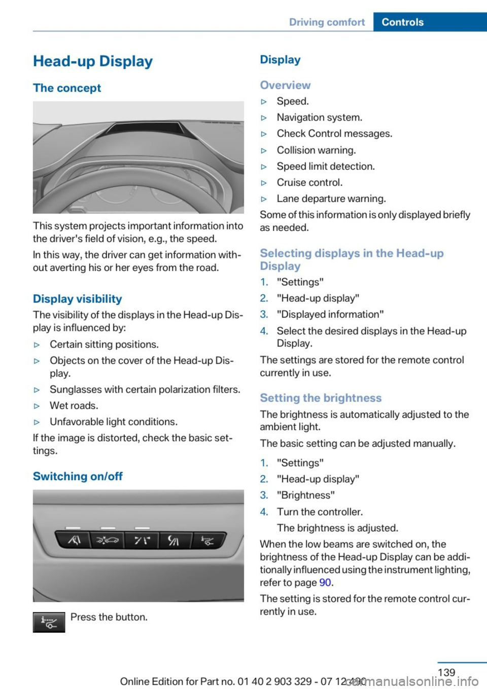 BMW 650I COUPE 2013  Owners Manual 
