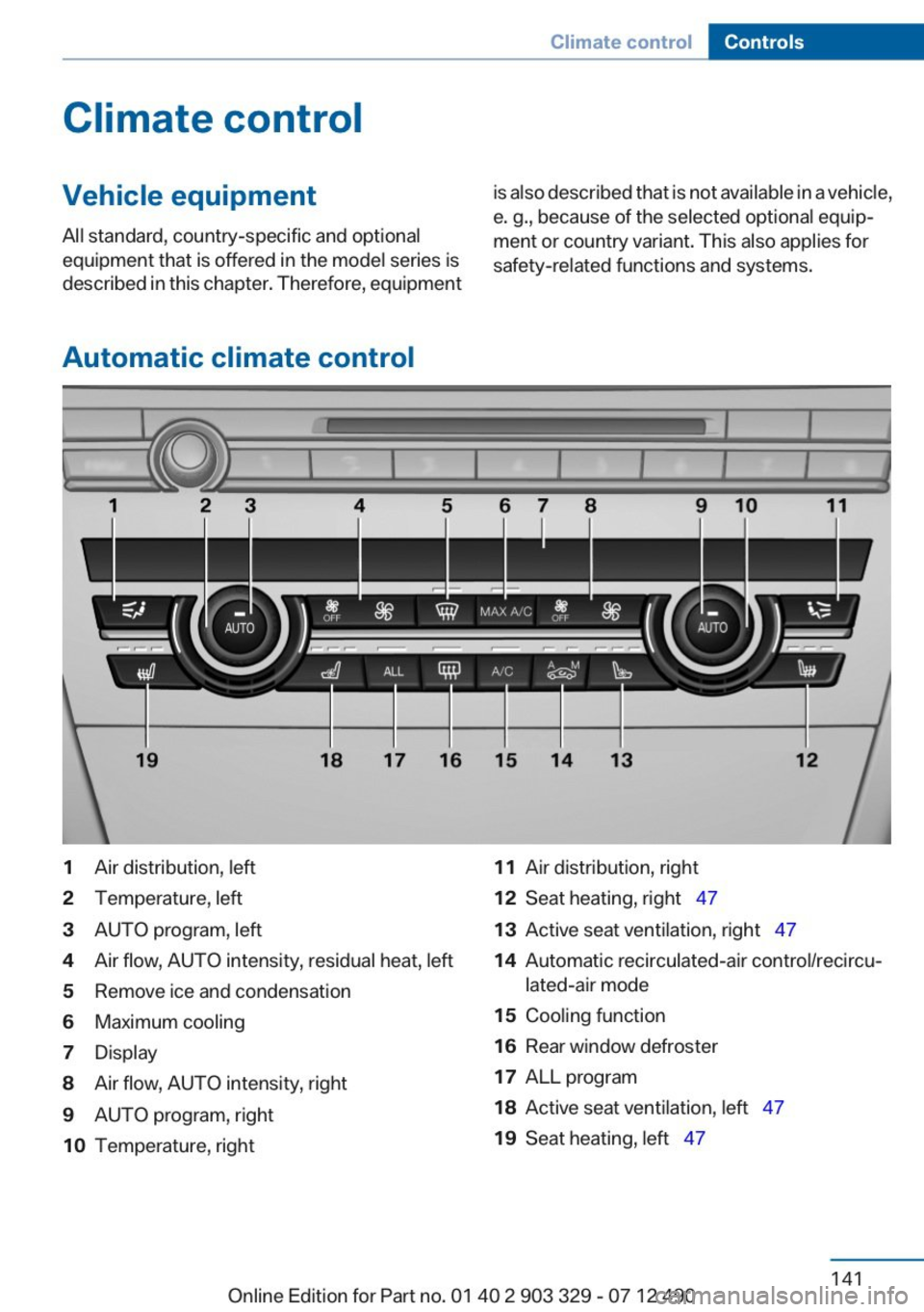 BMW 650I COUPE 2013  Owners Manual 