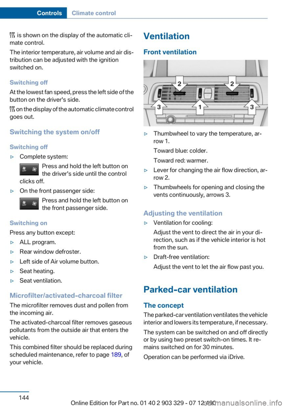 BMW 650I COUPE 2013  Owners Manual 