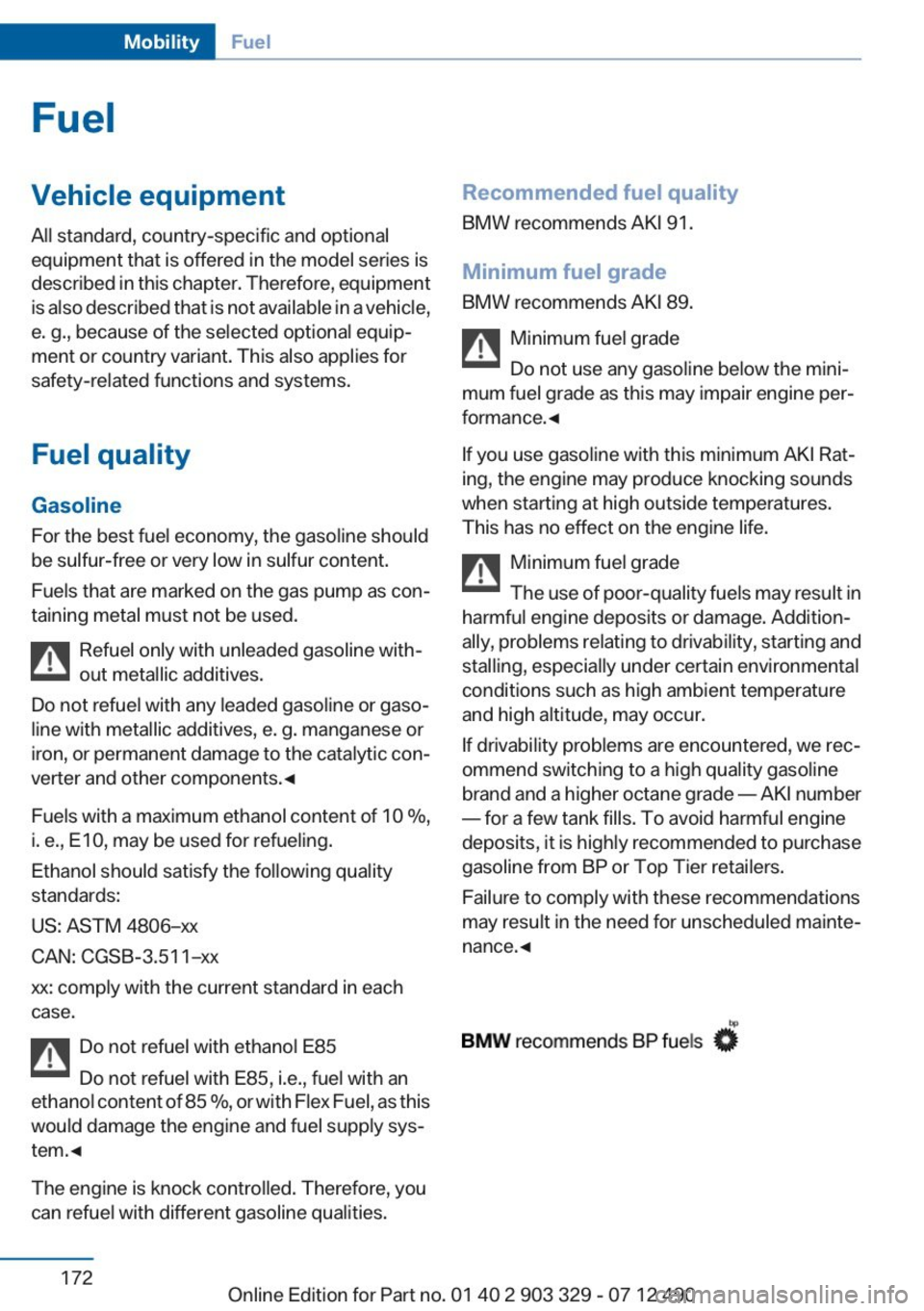 BMW 650I COUPE 2013  Owners Manual 