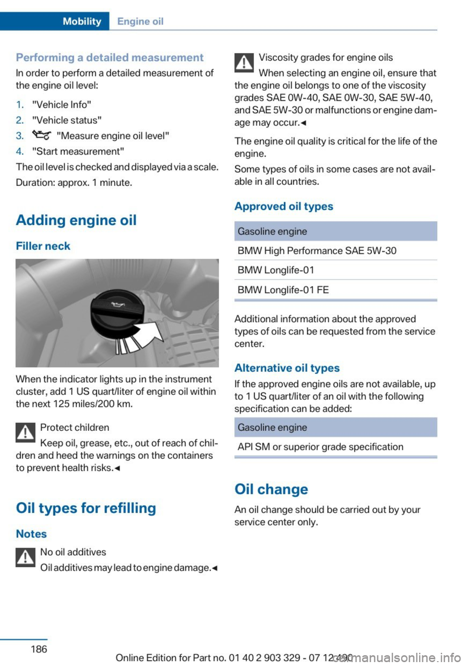 BMW 650I COUPE 2013  Owners Manual 