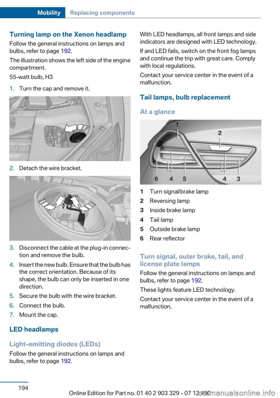 BMW 650I COUPE 2013  Owners Manual 
