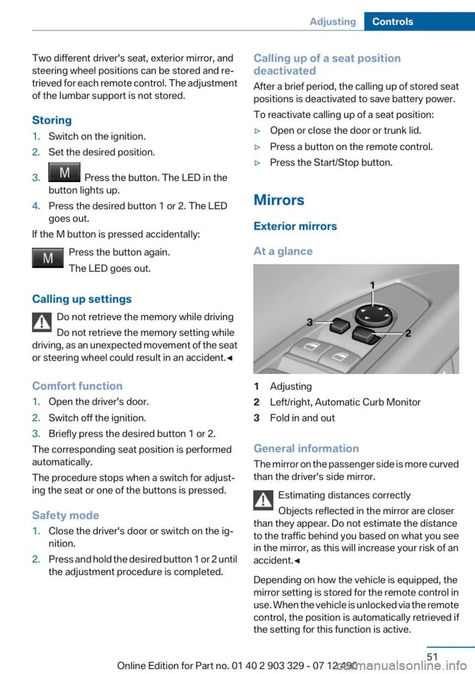 BMW 650I COUPE 2013  Owners Manual 