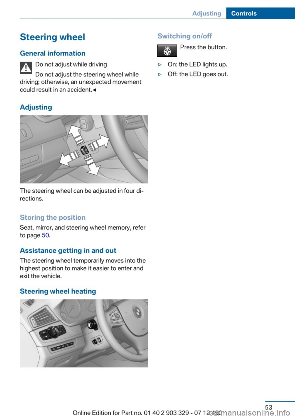BMW 650I COUPE 2013  Owners Manual 