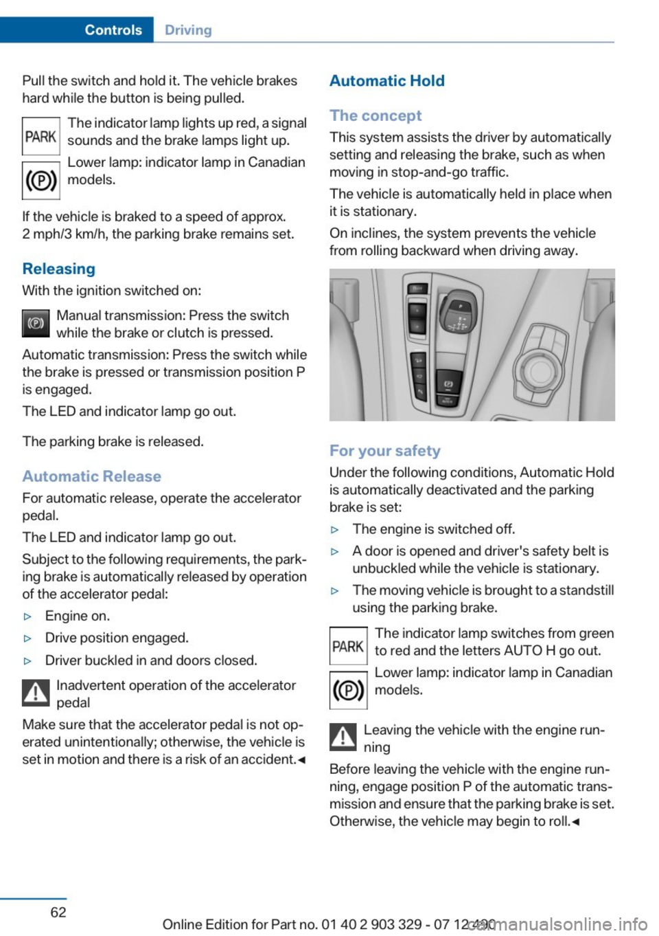 BMW 650I COUPE 2013  Owners Manual 
