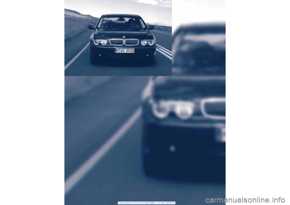 BMW 745LI SEDAN 2002  Owners Manual 