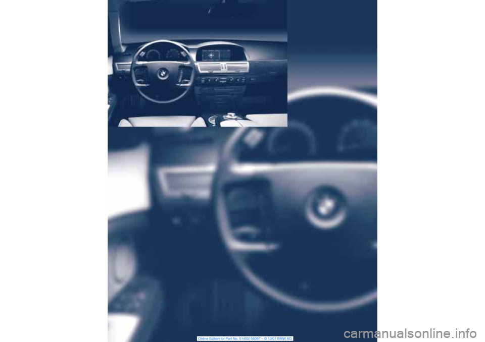 BMW 745LI SEDAN 2002  Owners Manual 