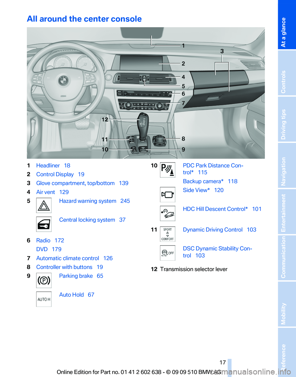 BMW 750I XDRIVE SEDAN 2010  Owners Manual 