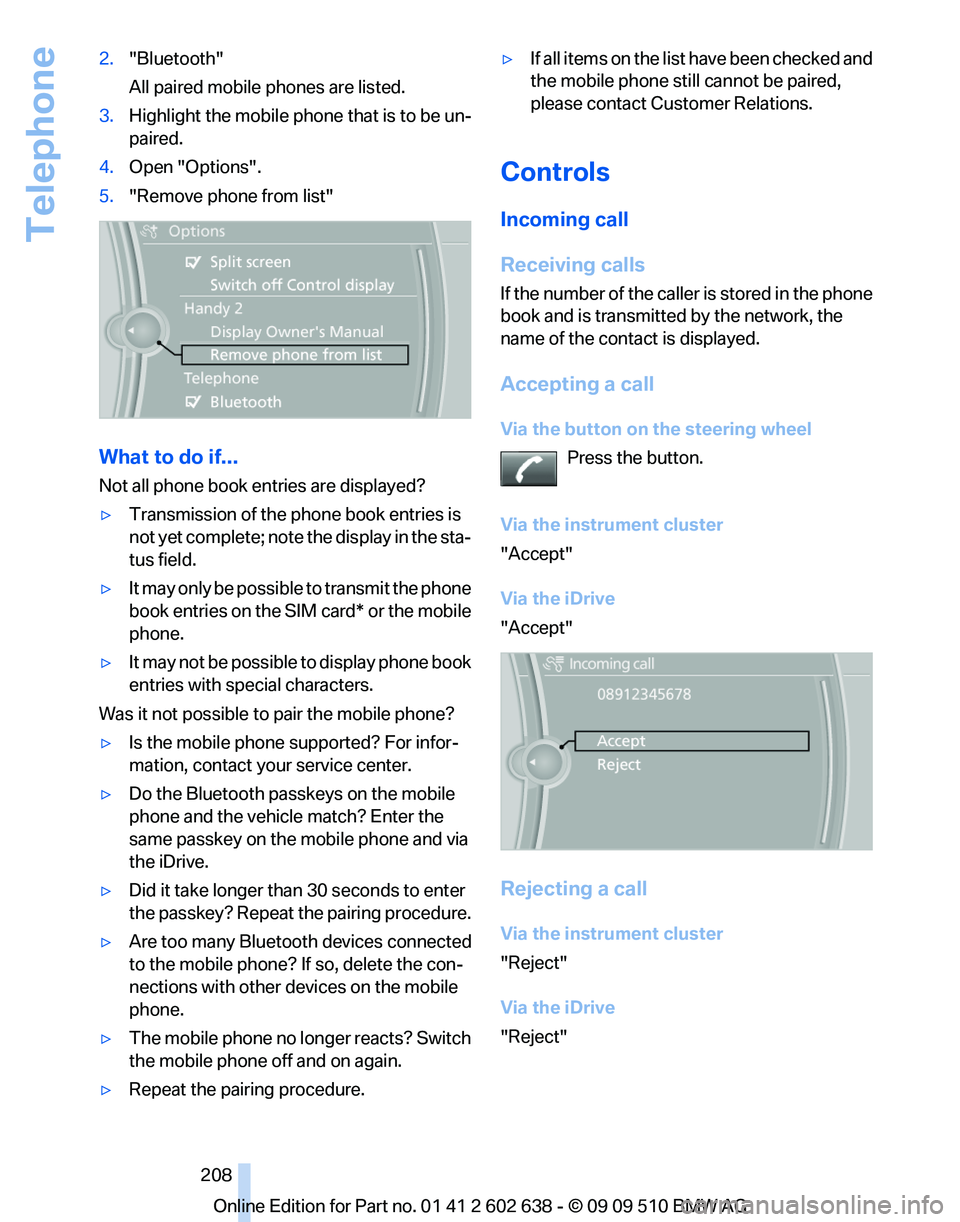 BMW 750I XDRIVE SEDAN 2010  Owners Manual 