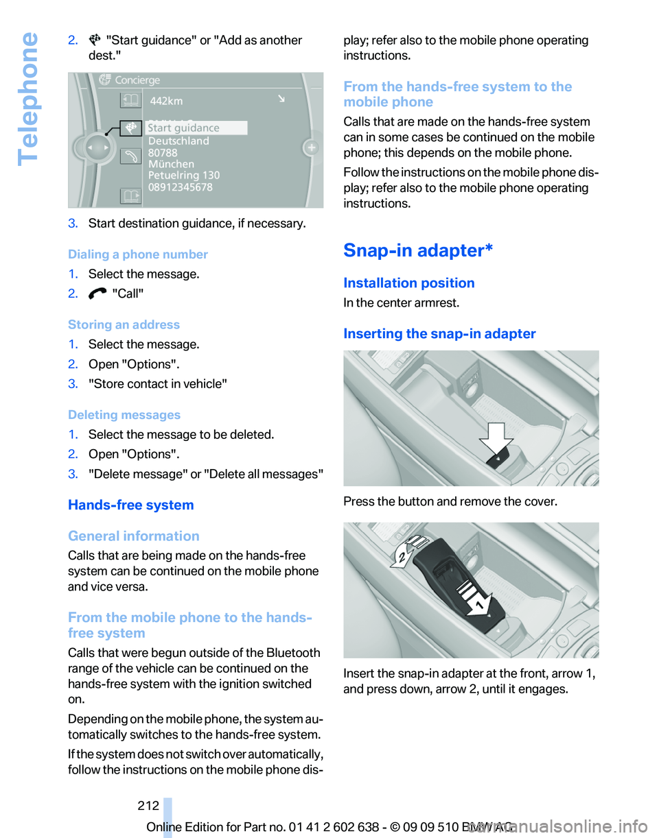 BMW 750I XDRIVE SEDAN 2010  Owners Manual 