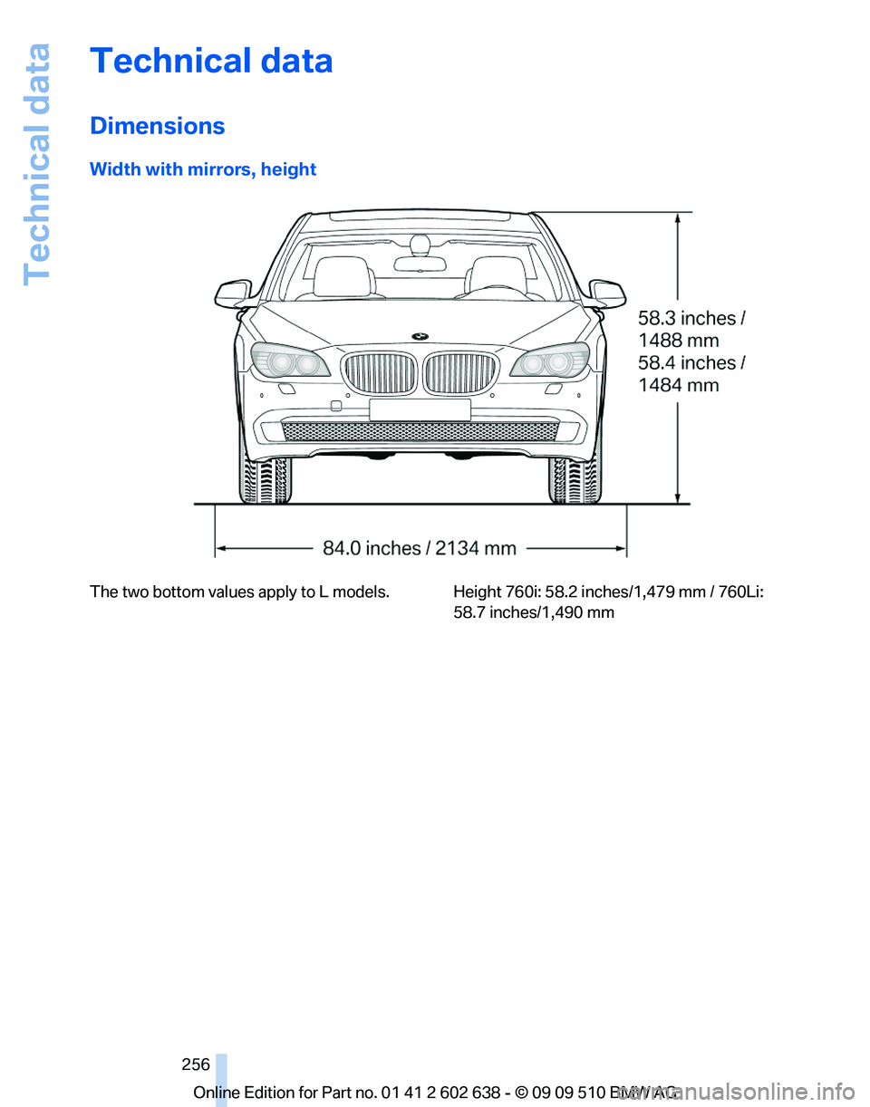 BMW 750I XDRIVE SEDAN 2010  Owners Manual 