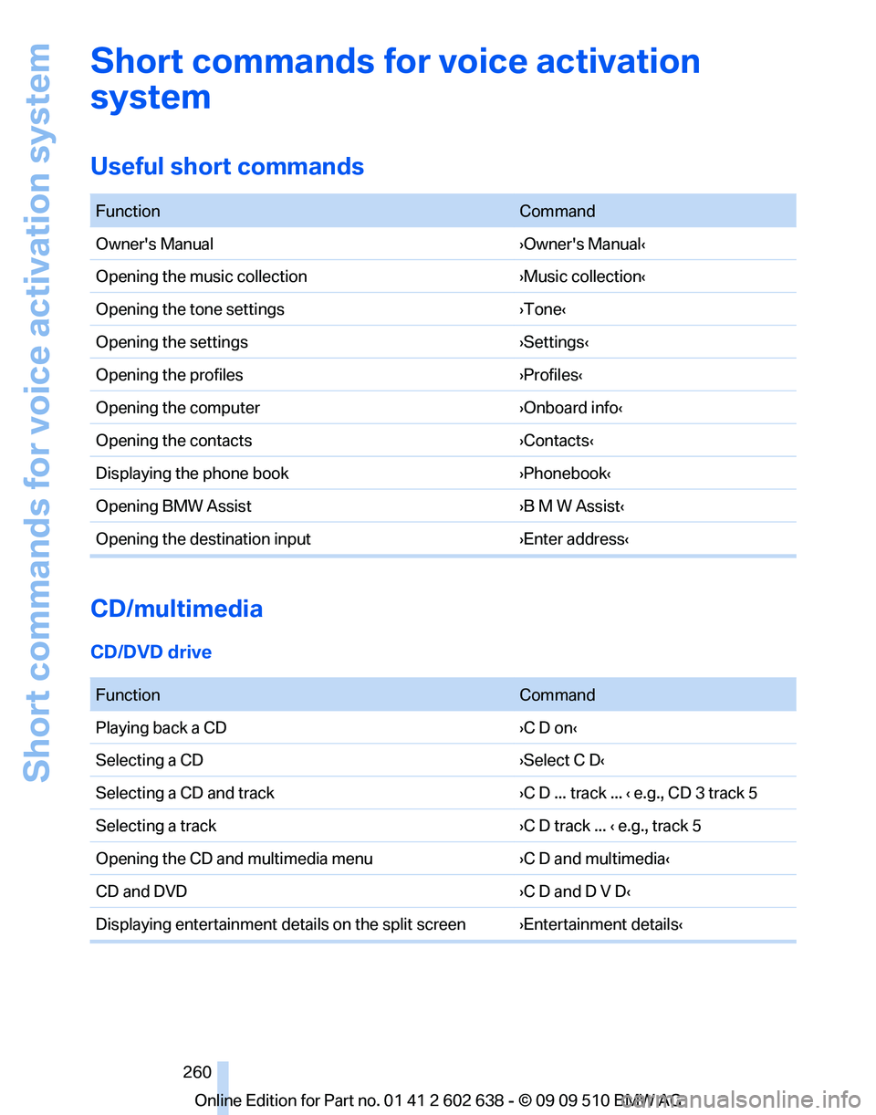 BMW 750I XDRIVE SEDAN 2010  Owners Manual 