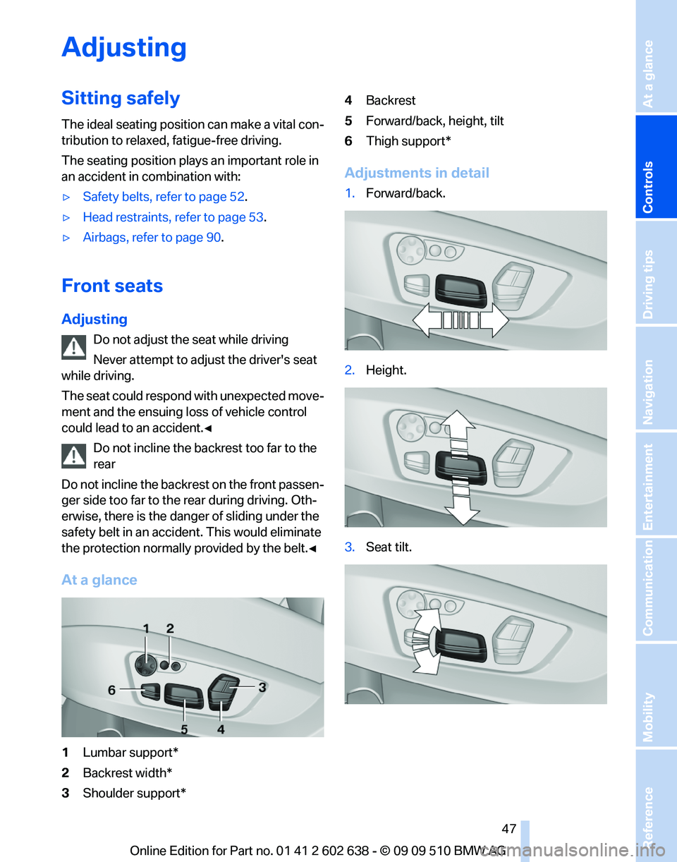 BMW 750I XDRIVE SEDAN 2010  Owners Manual 