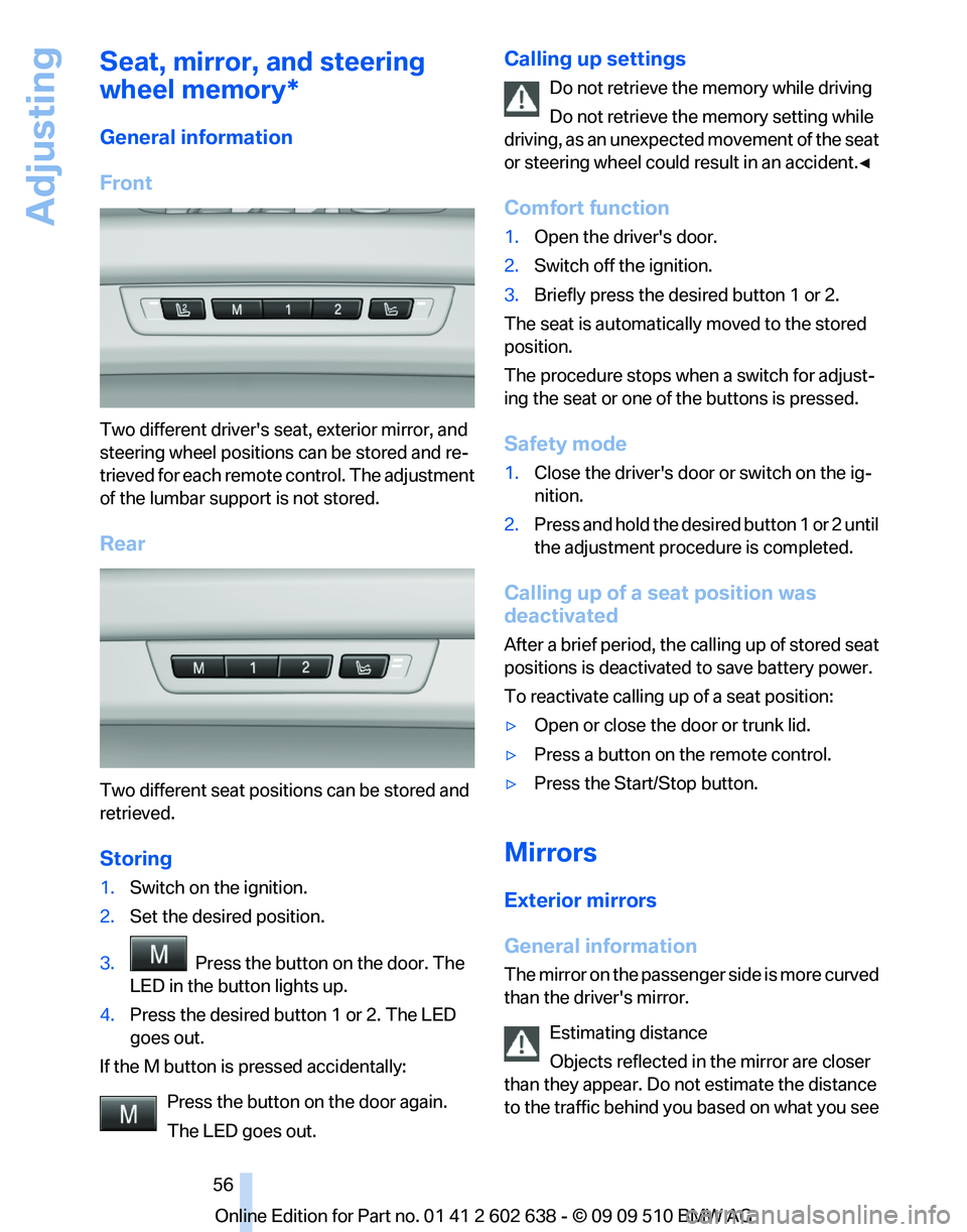 BMW 750I XDRIVE SEDAN 2010  Owners Manual 