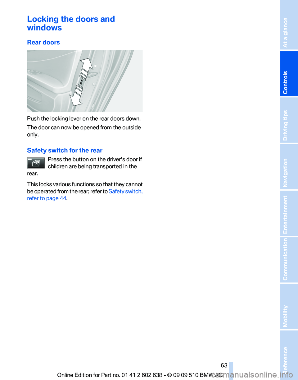 BMW 750I XDRIVE SEDAN 2010  Owners Manual 