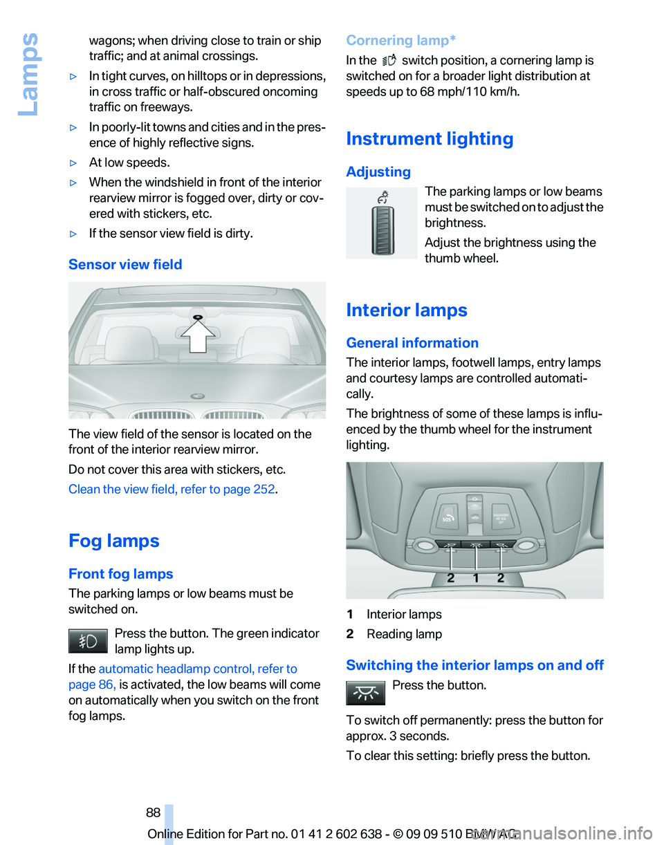BMW 750I XDRIVE SEDAN 2010  Owners Manual 