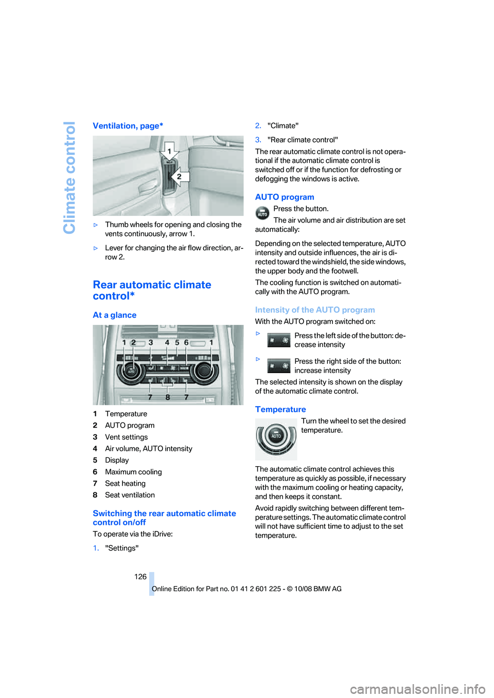 BMW 750LI 2009  Owners Manual �7�F�O�U�J�M�B�U�J�P�O�
��Q�B�H�F�
y�5�I�V�N�C��X�I�F�F�M�T��G�P�S��P�Q�F�O�J�O�H��B�O�E��D�M�P�T�J�O�H��U�I�F
�W�F�O�U�T��D�P�O�U�J�O�V�P�V�T�M�Z�
��B�S�S�P�X���
y �-�F�W�F�S��G�P�S�