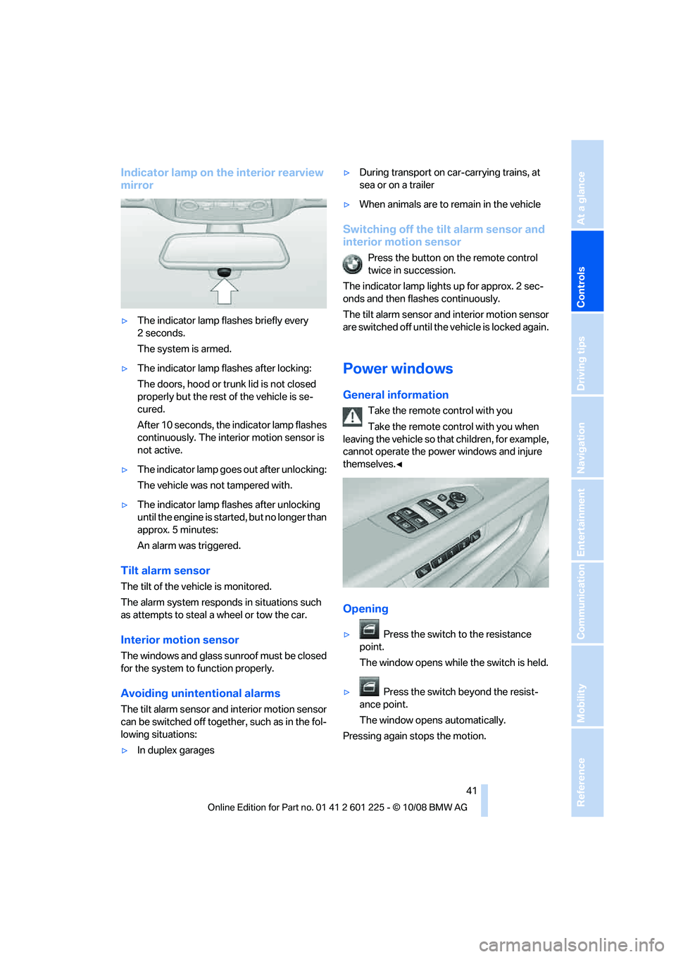 BMW 750LI 2009  Owners Manual �*�O�E�J�D�B�U�P�S��M�B�N�Q��P�O��U�I�F��J�O�U�F�S�J�P�S��S�F�B�S�W�J�F�X
�N�J�S�S�P�S
y�5�I�F��J�O�E�J�D�B�U�P�S��M�B�N�Q��G�M�B�T�I�F�T��C�S�J�F�G�M�Z��F�W�F�S�Z
���T�F�D�P�O�E�T�
�5�I