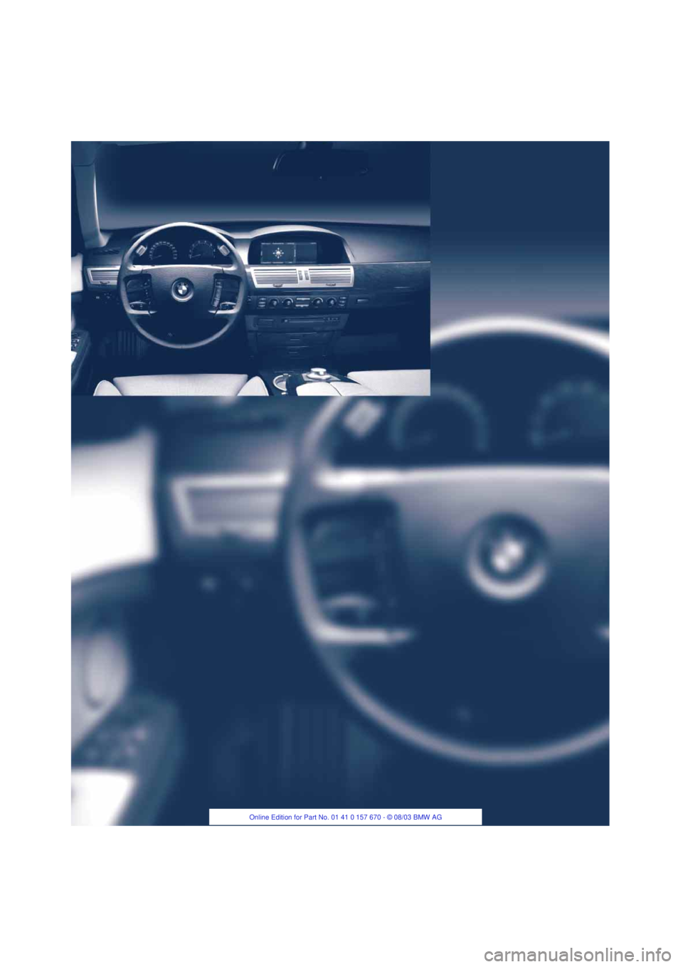 BMW 760LI SEDAN 2004  Owners Manual 