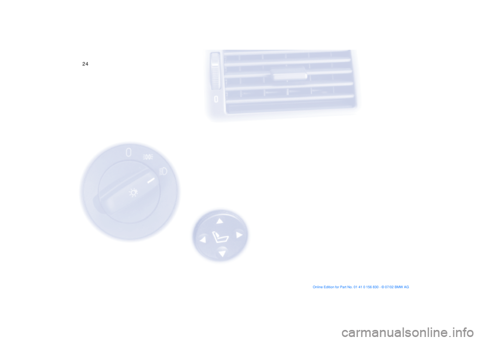 BMW M5 SEDAN 2003  Owners Manual 24n
Controls 