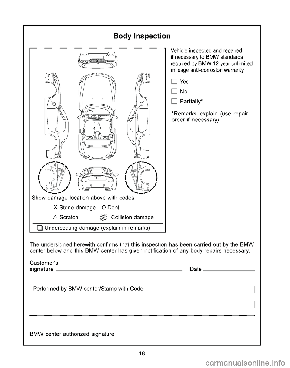 BMW Z4 M COUPE 2008  Owners Manual 18 