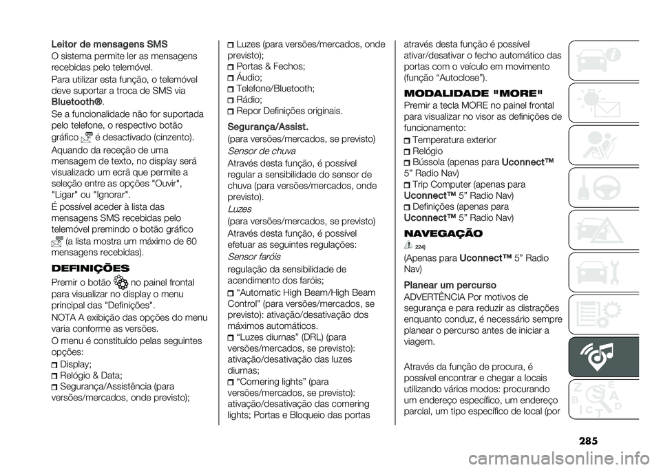 FIAT DUCATO 2020  Manual de Uso e Manutenção (in Portuguese) ���
�5����	� �� ���
���-��
� �+��+
�6 �����	�� ��	�����	 ��	� �� ��	�����	��
��	��	���
�� ��	��
 ��	��	��,��	��
���� �������� �	��� �