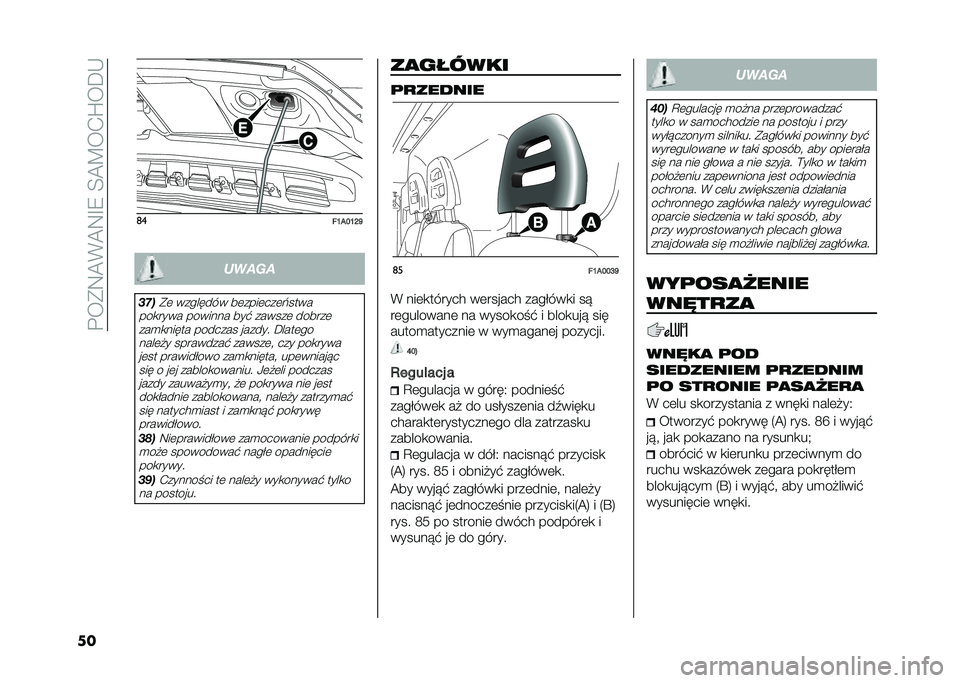 FIAT DUCATO 2020  Instrukcja obsługi (in Polish) ��#��(�3�8�&�8�3�A�2��<�8�7��,�Q���+
�� �	�
��A��C�A�G�F �
����
���
�(�	 �������� ��	����	���	�$����
���
���� ������� ���" ������	 ������	 